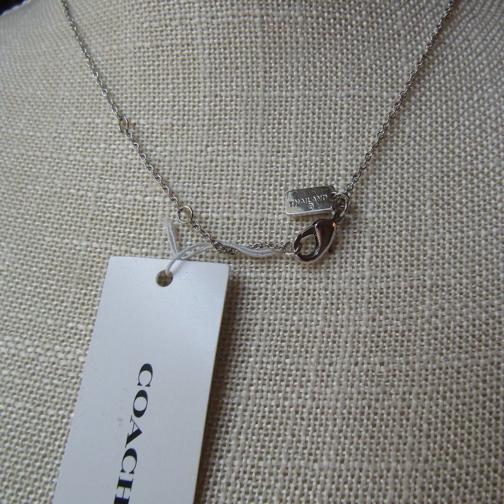 Coach Turnlock Pendant Necklace - Picture 5 of 6